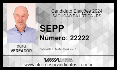 Candidato SEPP 2024 - SÃO JOÃO DA URTIGA - Eleições