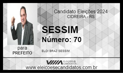 Candidato SESSIM 2024 - CIDREIRA - Eleições