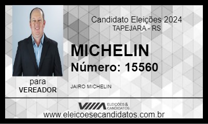 Candidato MICHELIN 2024 - TAPEJARA - Eleições