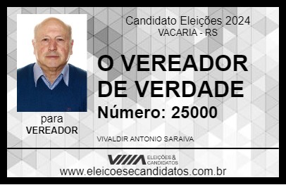 Candidato SARAIVA 2024 - VACARIA - Eleições