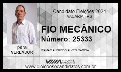 Candidato FIO MECÂNICO 2024 - VACARIA - Eleições