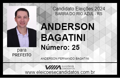 Candidato ANDERSON BAGATINI 2024 - BARRA DO RIO AZUL - Eleições