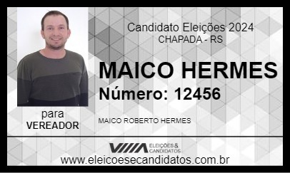 Candidato MAICO HERMES 2024 - CHAPADA - Eleições