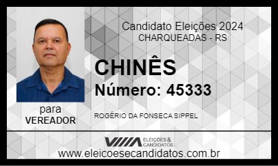 Candidato CHINÊS 2024 - CHARQUEADAS - Eleições