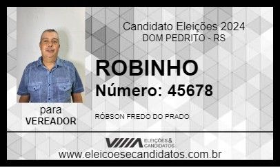 Candidato ROBINHO 2024 - DOM PEDRITO - Eleições