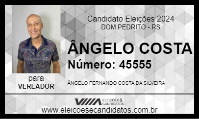 Candidato ÂNGELO COSTA 2024 - DOM PEDRITO - Eleições