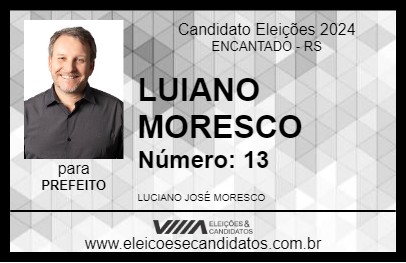 Candidato LUCIANO MORESCO 2024 - ENCANTADO - Eleições