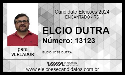 Candidato ELCIO DUTRA 2024 - ENCANTADO - Eleições