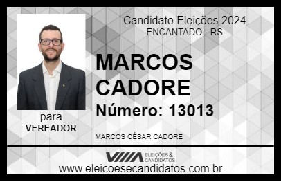 Candidato MARCOS CADORE 2024 - ENCANTADO - Eleições