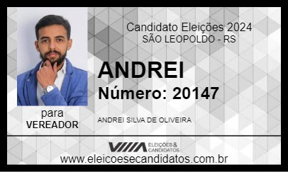 Candidato ANDREI 2024 - SÃO LEOPOLDO - Eleições