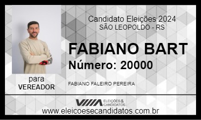 Candidato FABIANO BART 2024 - SÃO LEOPOLDO - Eleições