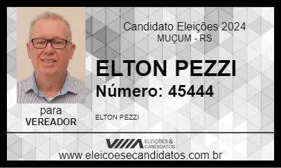 Candidato ELTON PEZZI 2024 - MUÇUM - Eleições