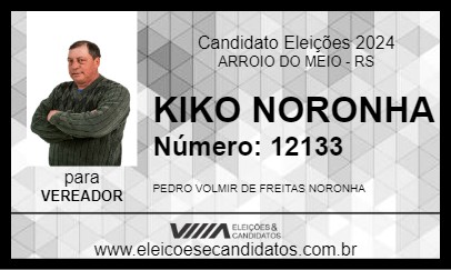 Candidato KIKO NORONHA 2024 - ARROIO DO MEIO - Eleições