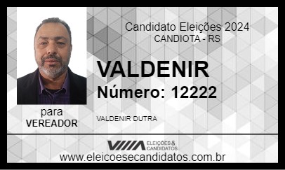 Candidato VALDENIR 2024 - CANDIOTA - Eleições