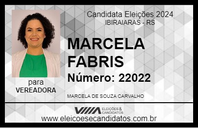 Candidato MARCELA FABRIS 2024 - IBIRAIARAS - Eleições