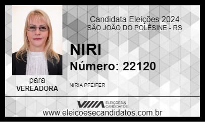 Candidato NIRI 2024 - SÃO JOÃO DO POLÊSINE - Eleições