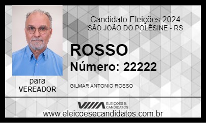 Candidato ROSSO 2024 - SÃO JOÃO DO POLÊSINE - Eleições