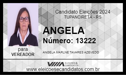 Candidato ANGELA 2024 - TUPANCIRETÃ - Eleições