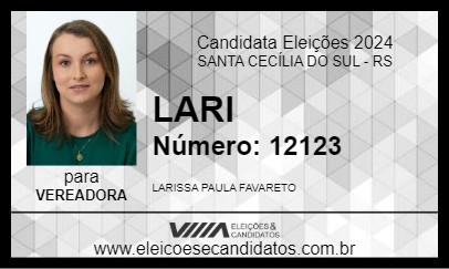 Candidato LARI 2024 - SANTA CECÍLIA DO SUL - Eleições