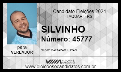 Candidato SILVINHO 2024 - TAQUARI - Eleições