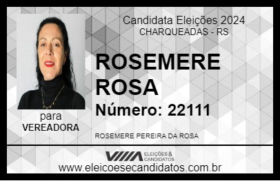 Candidato ROSEMERE ROSA 2024 - CHARQUEADAS - Eleições