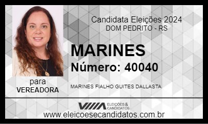 Candidato MARINES 2024 - DOM PEDRITO - Eleições