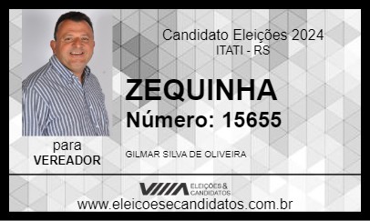 Candidato ZEQUINHA 2024 - ITATI - Eleições