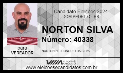 Candidato NORTON SILVA 2024 - DOM PEDRITO - Eleições