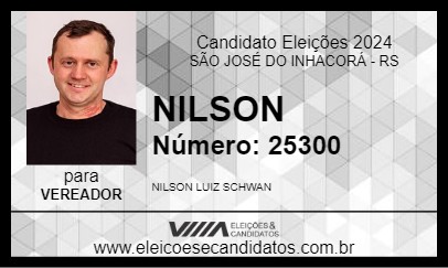 Candidato NILSON 2024 - SÃO JOSÉ DO INHACORÁ - Eleições