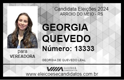 Candidato GEORGIA QUEVEDO 2024 - ARROIO DO MEIO - Eleições