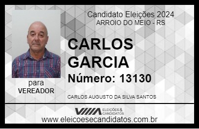 Candidato CARLOS GARCIA 2024 - ARROIO DO MEIO - Eleições