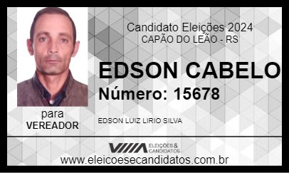 Candidato EDSON CABELO 2024 - CAPÃO DO LEÃO - Eleições