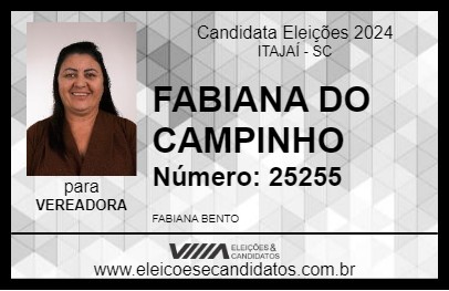 Candidato FABIANA DO CAMPINHO 2024 - ITAJAÍ - Eleições