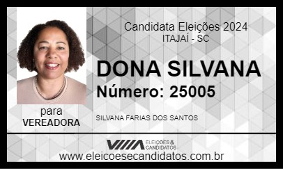 Candidato DONA SILVANA 2024 - ITAJAÍ - Eleições