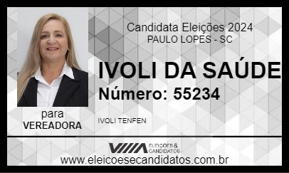 Candidato IVOLI DA SAÚDE 2024 - PAULO LOPES - Eleições