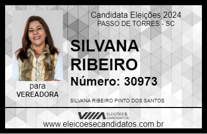 Candidato SILVANA RIBEIRO 2024 - PASSO DE TORRES - Eleições