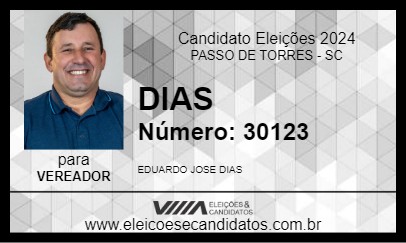 Candidato DIAS 2024 - PASSO DE TORRES - Eleições