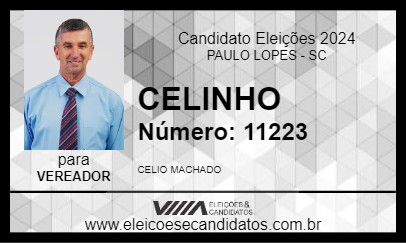 Candidato CELINHO 2024 - PAULO LOPES - Eleições