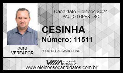 Candidato CESINHA 2024 - PAULO LOPES - Eleições