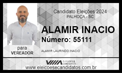 Candidato ALAMIR INACIO 2024 - PALHOÇA - Eleições