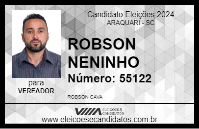 Candidato ROBSON NENINHO 2024 - ARAQUARI - Eleições