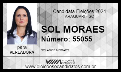 Candidato SOL MORAES 2024 - ARAQUARI - Eleições