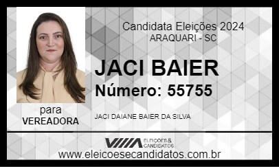 Candidato JACI BAIER 2024 - ARAQUARI - Eleições