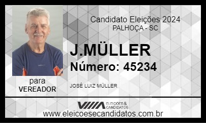 Candidato J.MÜLLER 2024 - PALHOÇA - Eleições