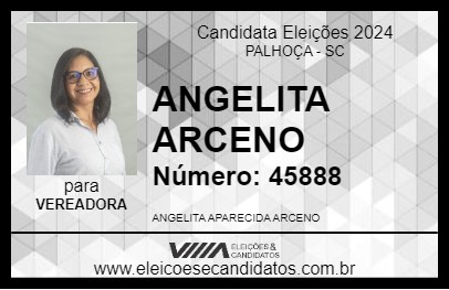 Candidato ANGELITA ARCENO 2024 - PALHOÇA - Eleições