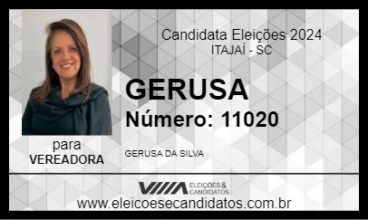 Candidato GERUSA 2024 - ITAJAÍ - Eleições