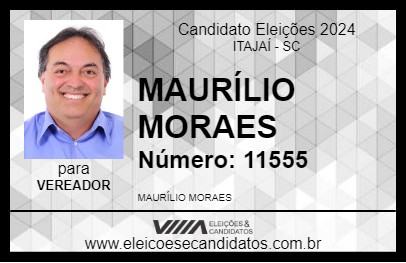 Candidato MAURÍLIO MORAES 2024 - ITAJAÍ - Eleições