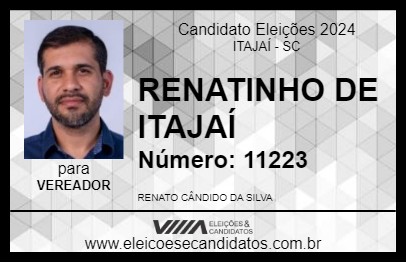 Candidato RENATINHO DE ITAJAÍ 2024 - ITAJAÍ - Eleições