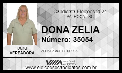 Candidato DONA ZELIA 2024 - PALHOÇA - Eleições