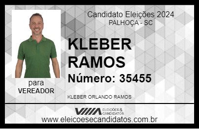 Candidato KLEBER RAMOS 2024 - PALHOÇA - Eleições